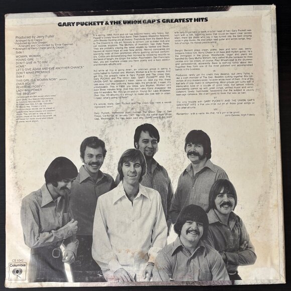Gary Puckett & The Union Gap Lp Greatest Hits - Picture 2 of 2